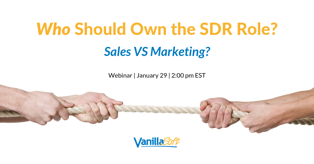 SALES VS MARKETING: Who Should Own the SDR Role?