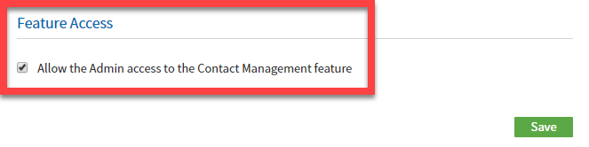 restrict admin-combo feature